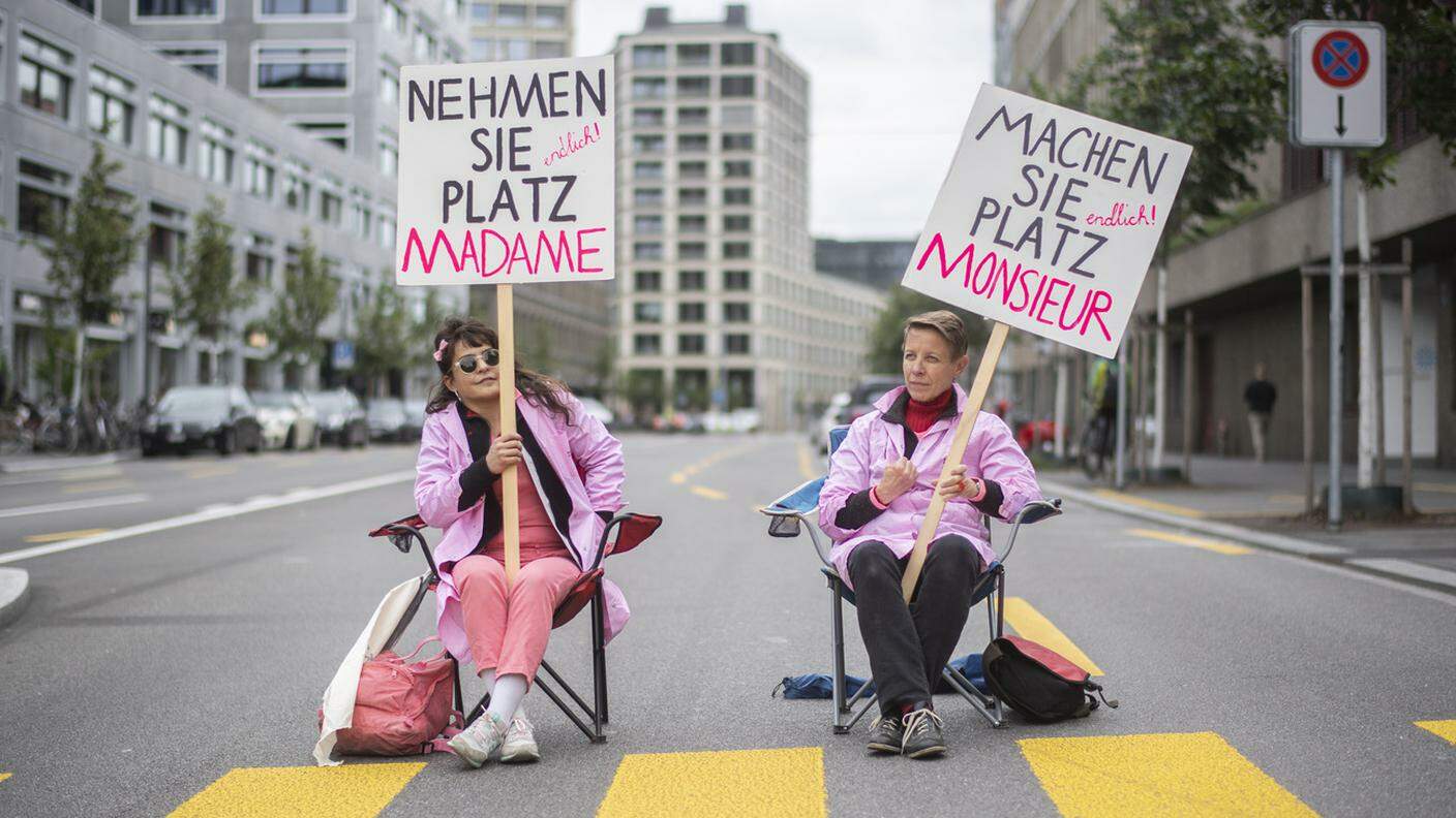 Lo sciopero delle donne a Zurigo