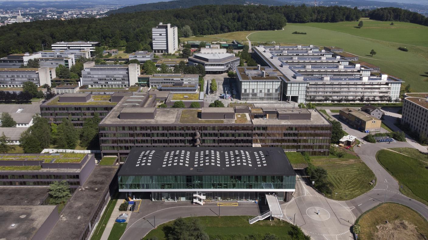 Una veduta aerea del Politecnico di Zurigo