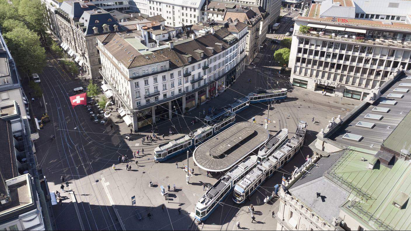 La Paradeplatz a Zurigo