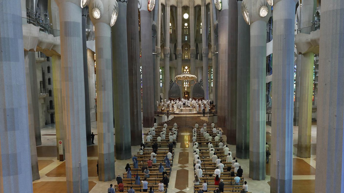 La Sagrada familia di Barcellona riapre le sue porte