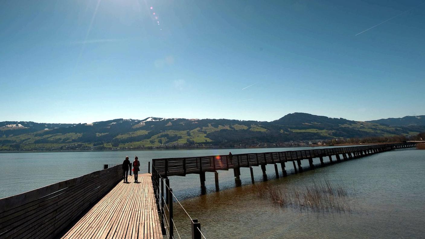 ponte di legno tra Rapperswil-Jona e Hurden