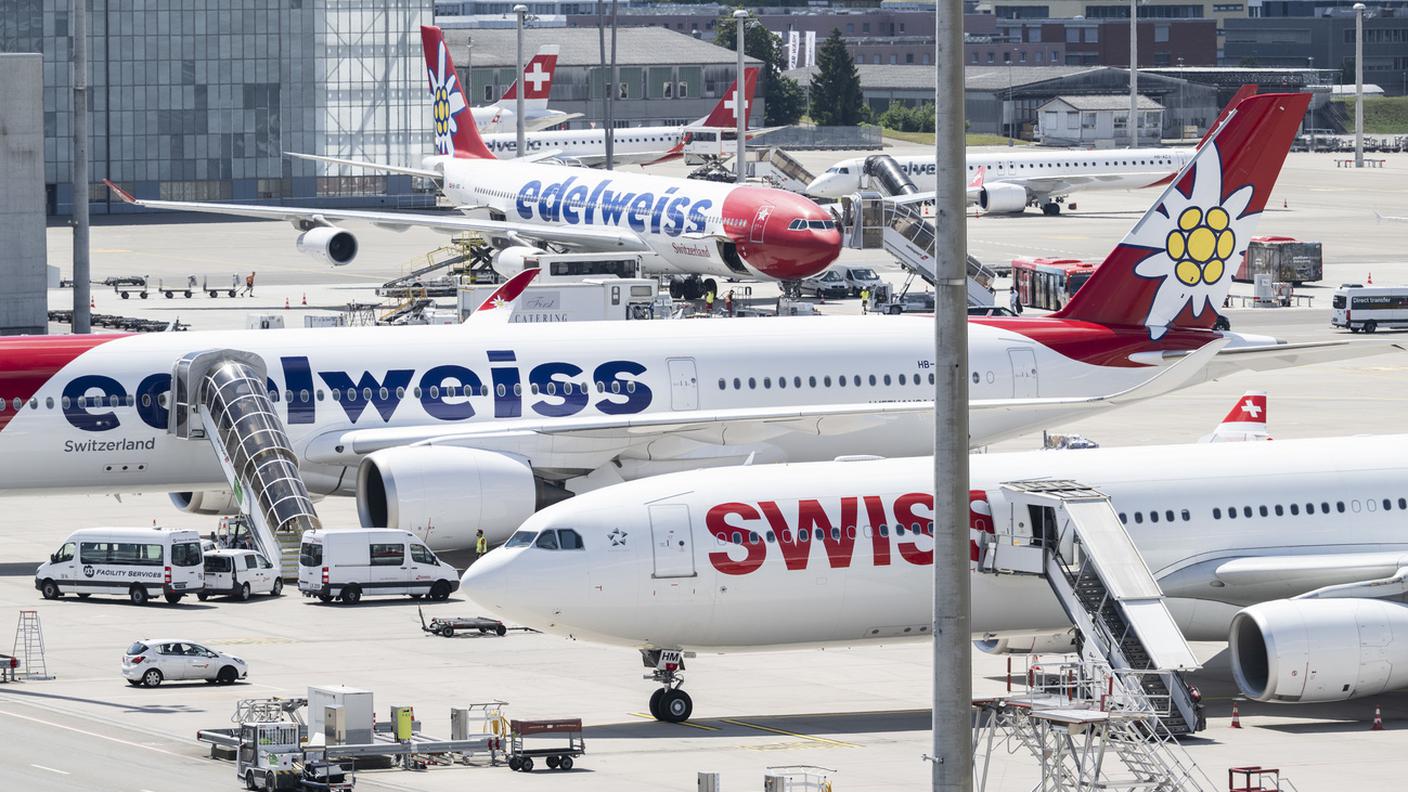 traffico aereo all'aeroporto di Zurigo