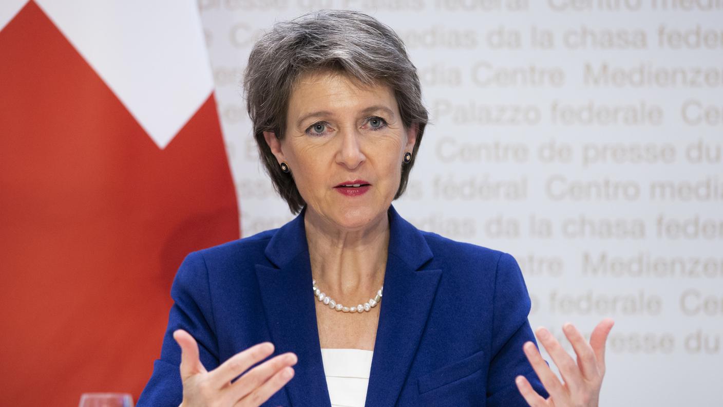 La presidente della Confederazione Simonetta Sommaruga
