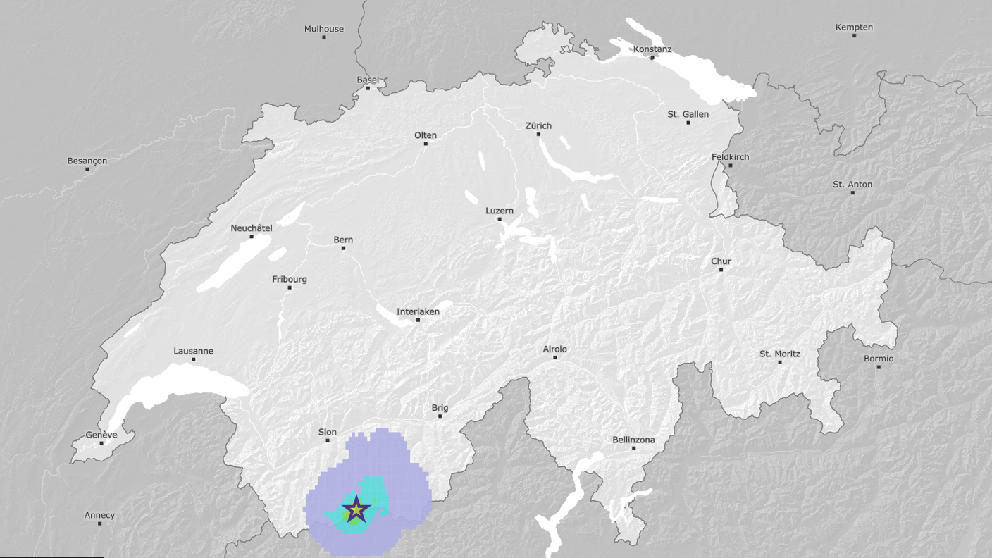 L'epicentro della scossa, registrata poco prima della 01.00 di stanotte