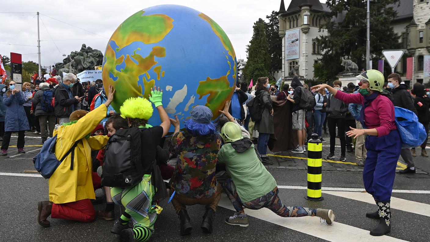 Manifestazione in difesa del clima a Berna