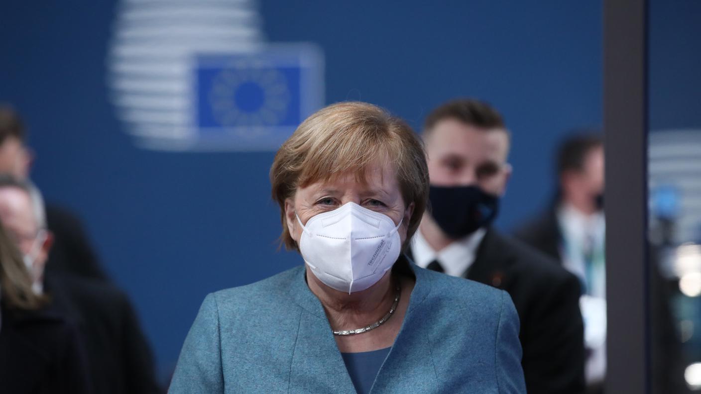 La cancelliera tedesca Angela Merkel preoccupata per l'evoluzione della pandemia