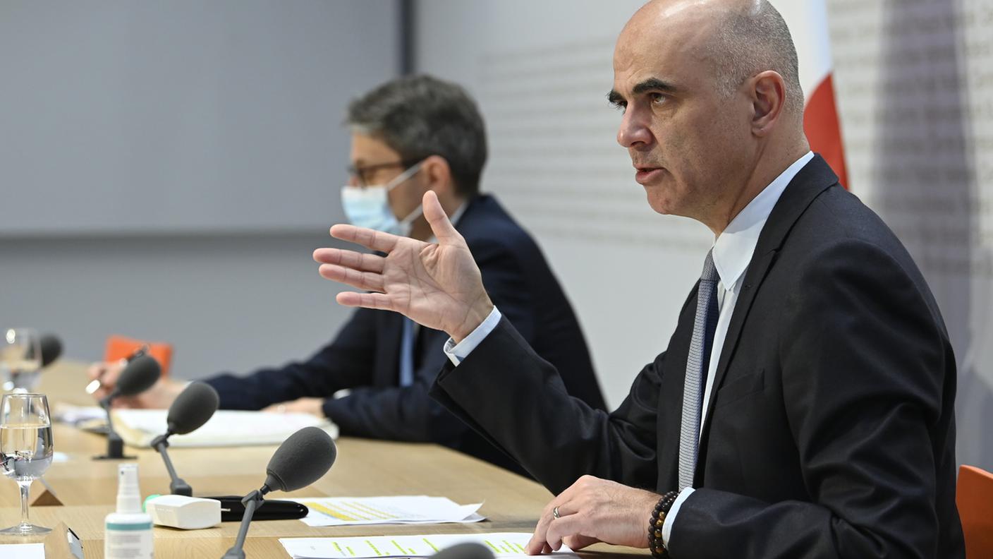 Engelberger e Berset in conferenza stampa
