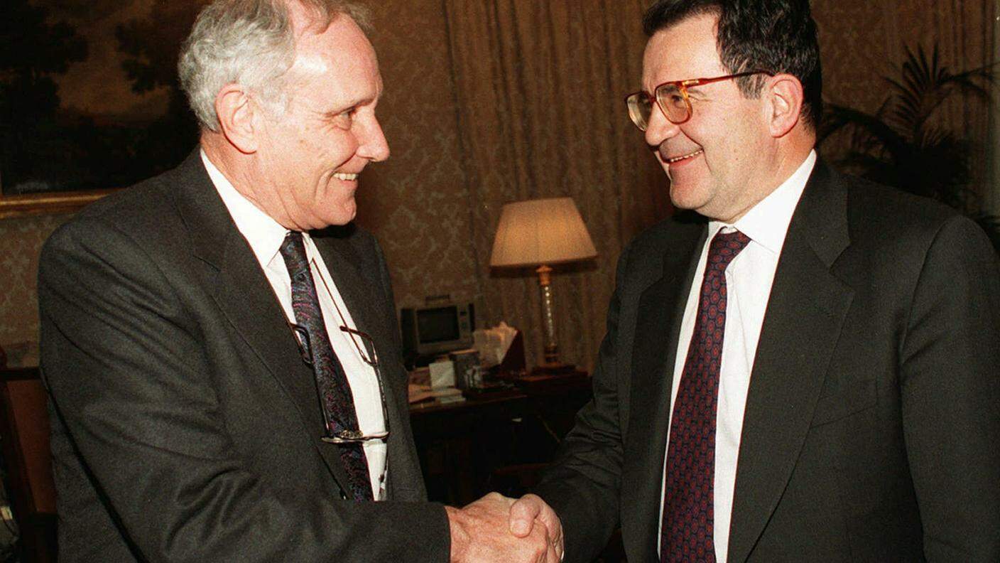 Nel 1997 con Romano Prodi, all'epoca premier italiano