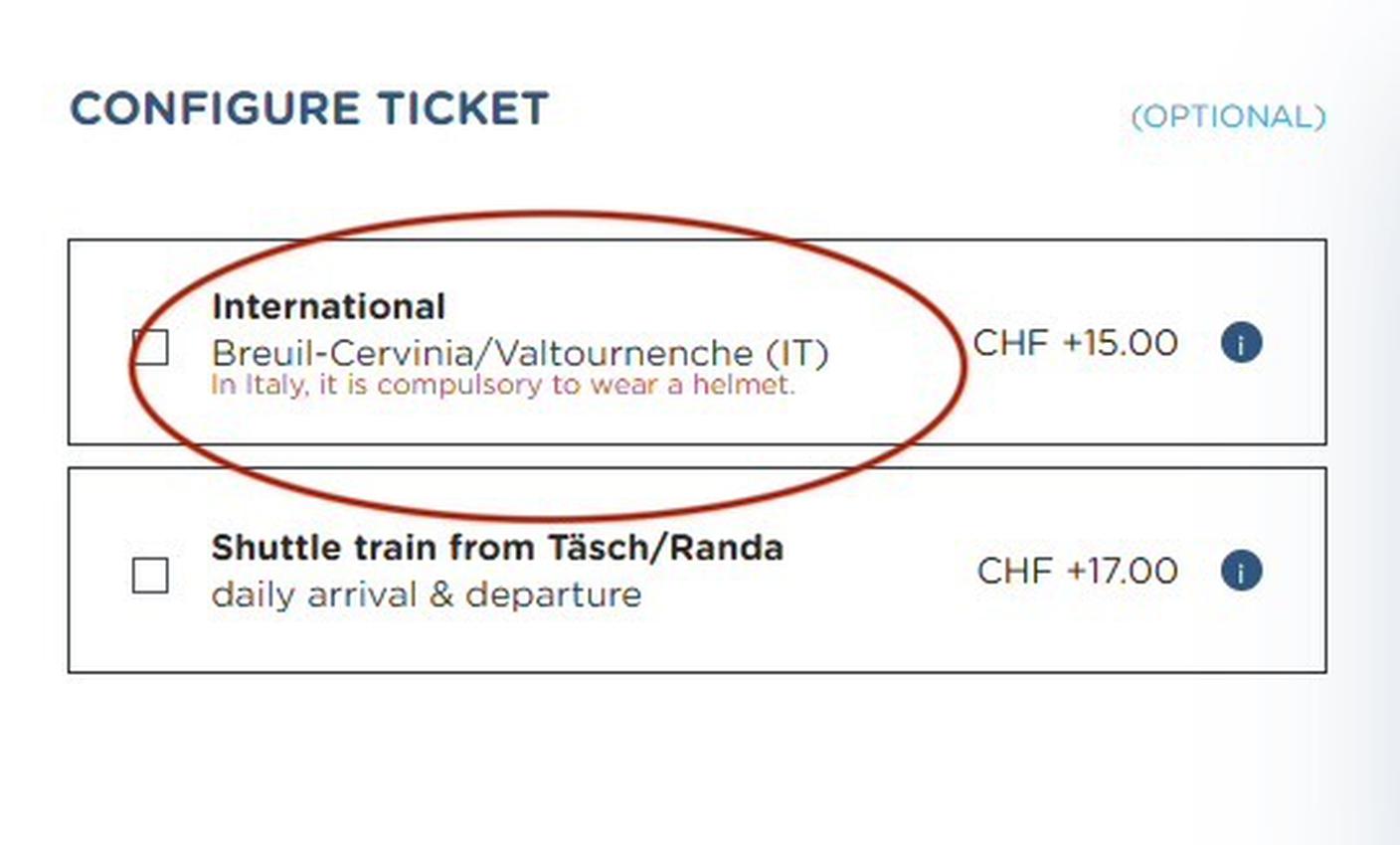 acquisto skipass Zermatt