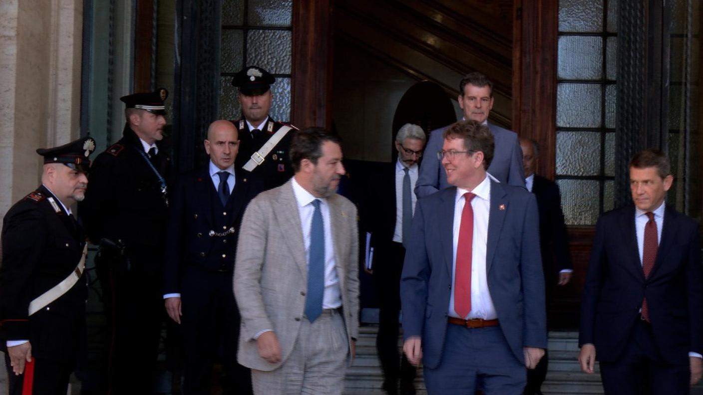 L'incontro a Roma tra Albert Rösti e Matteo Salvini