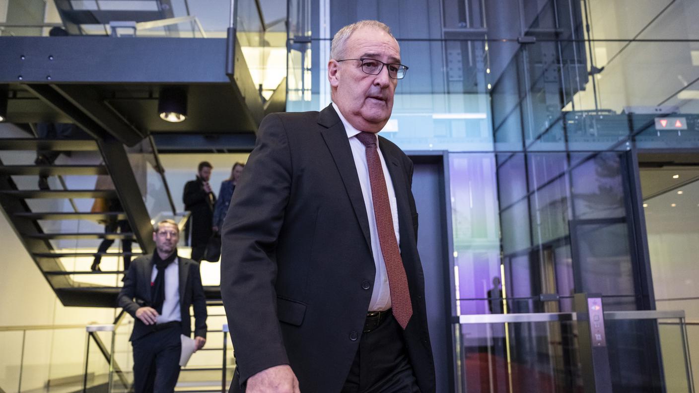 Il consigliere federale Guy Parmelin ha guidato la delegazione elvetica a Washington e ha presentato l'intesa in conferenza stampa