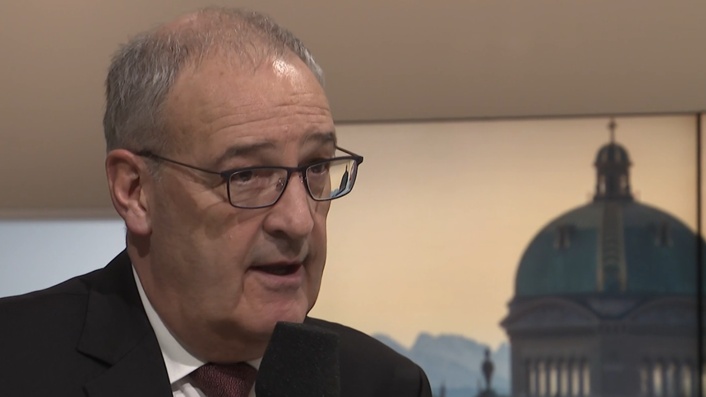 Il consigliere federale Guy Parmelin nell'intervista rilasciata a SRF