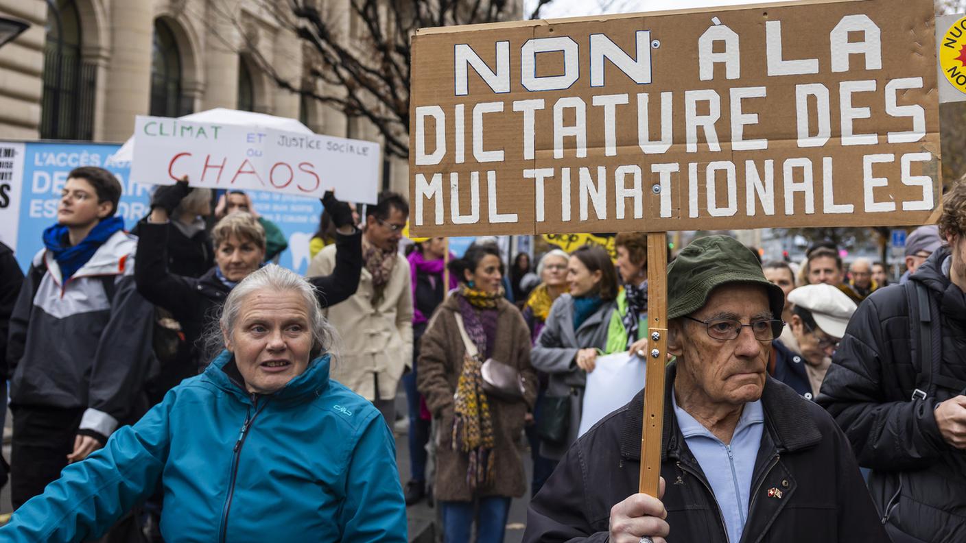 Alcuni momenti della manifestazione di Ginevra