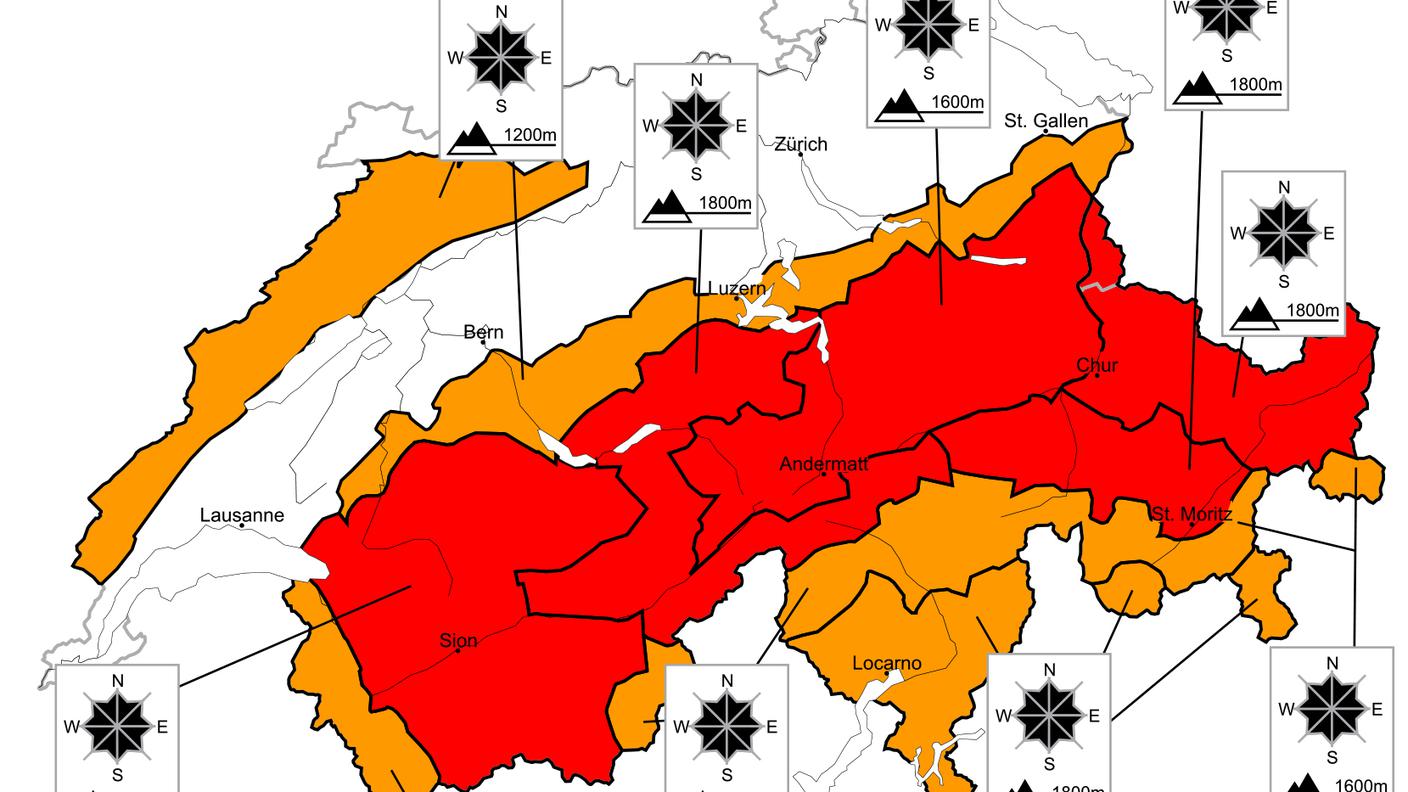 La situazione sul pericolo di valanghe 