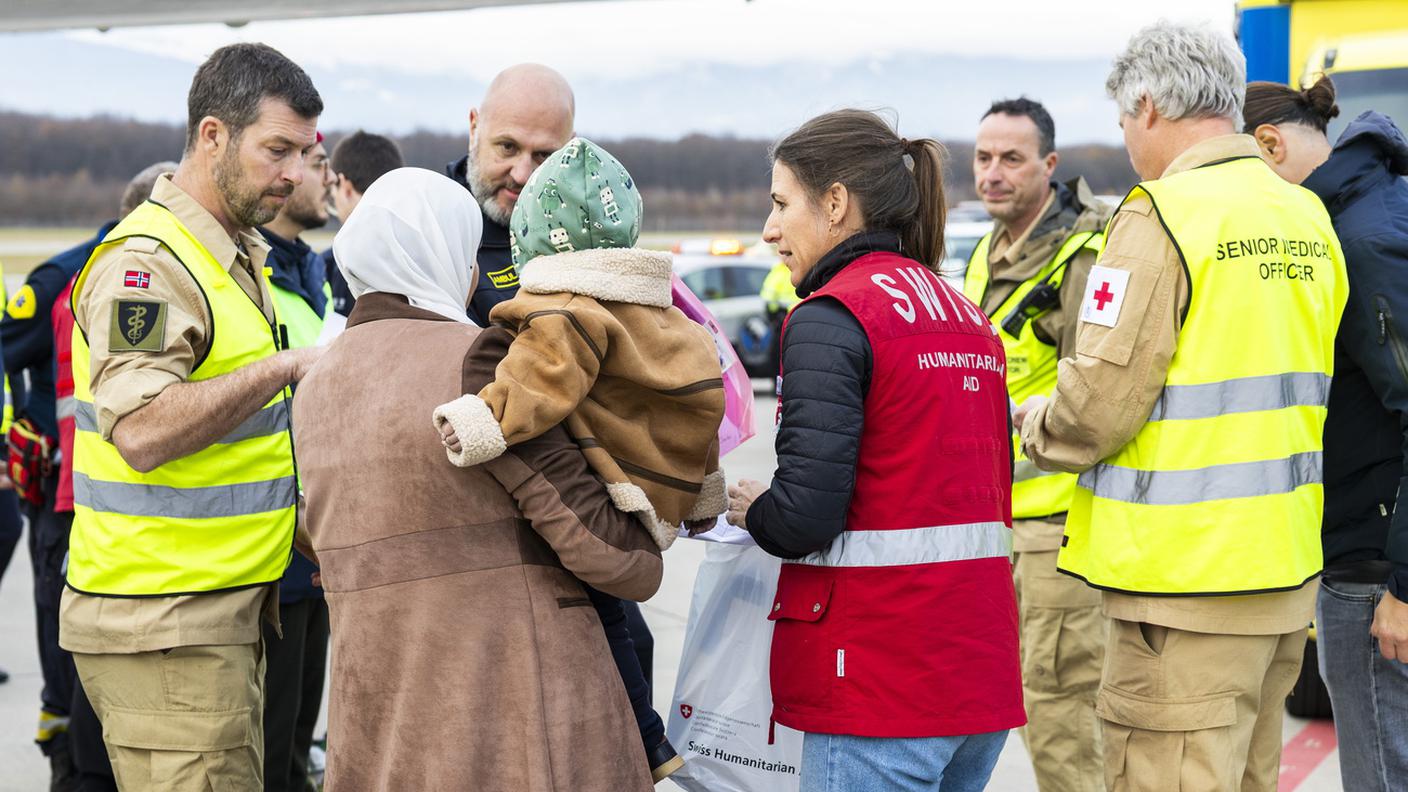 I minori e i loro accompagnatori accolti in Svizzera