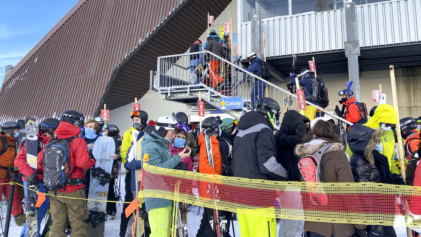 Piste molto affollate questo sabato