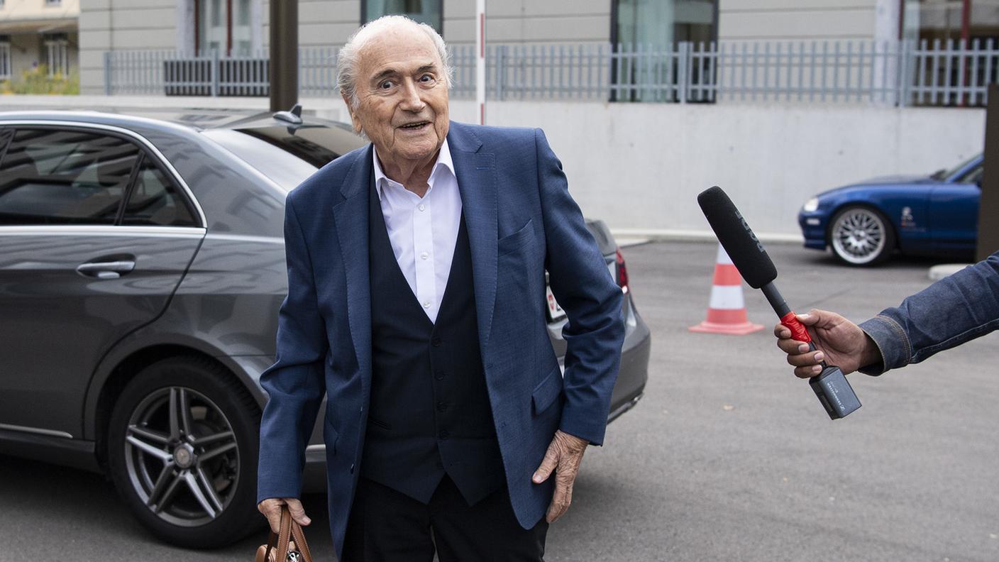 Blatter in un'immagine scattata in settembre