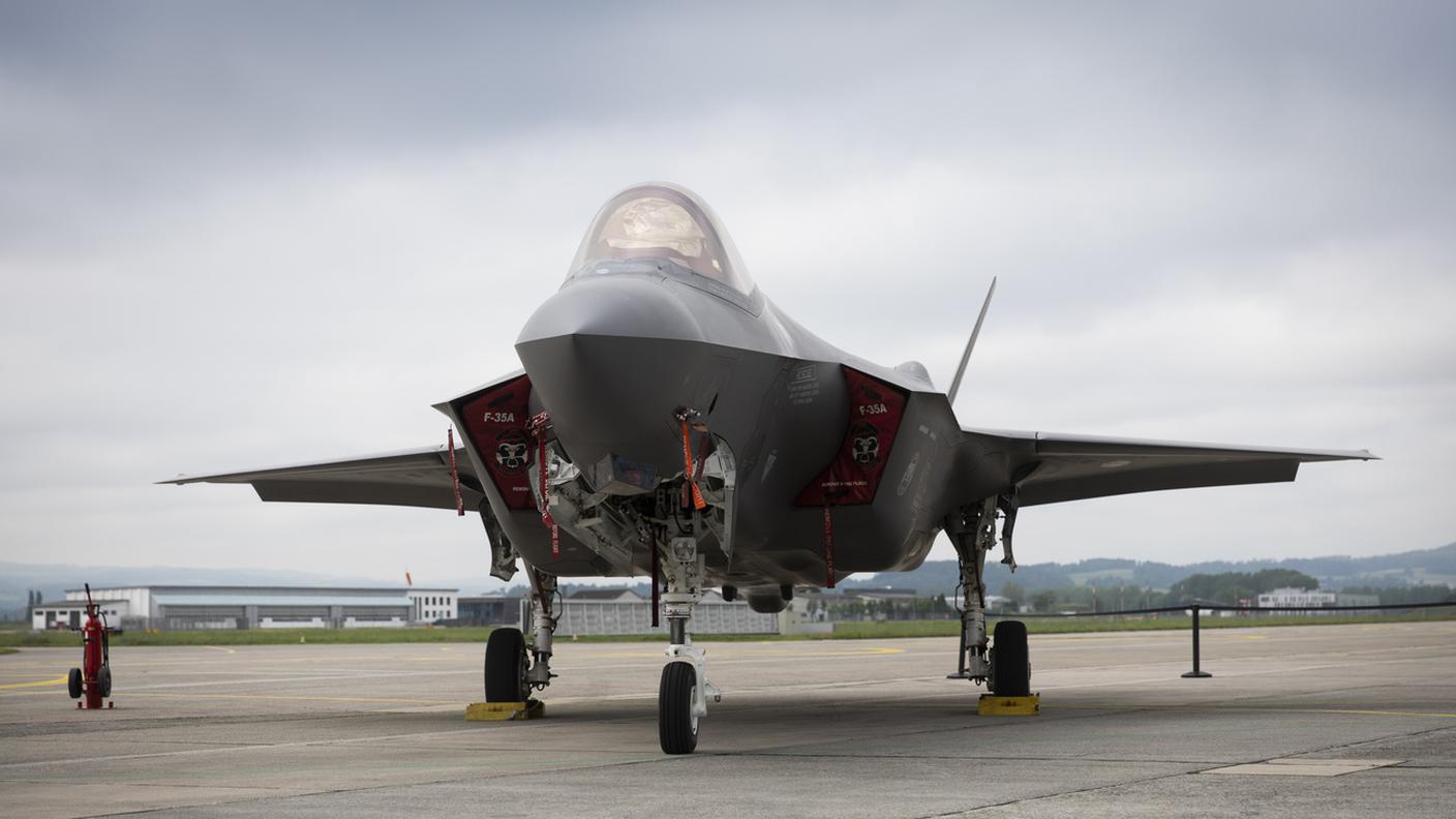 Un jet da combattimento F-35 a Payerne