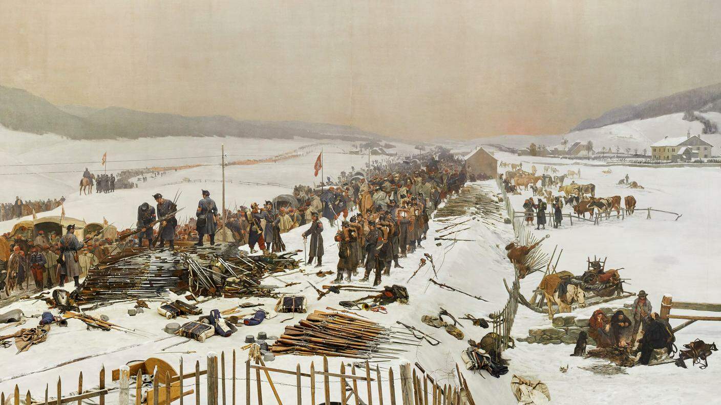 Le armi requisite ai soldati francesi, dopo il loro ingresso nel territorio svizzero
