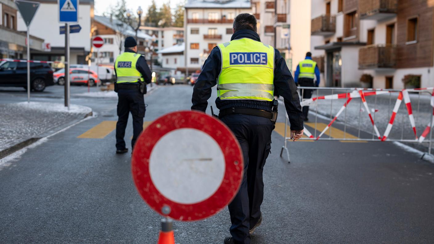 L'area della tragedia transennata