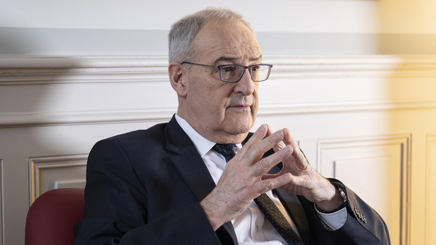 Il presidente della Confederazione Guy Parmelin 