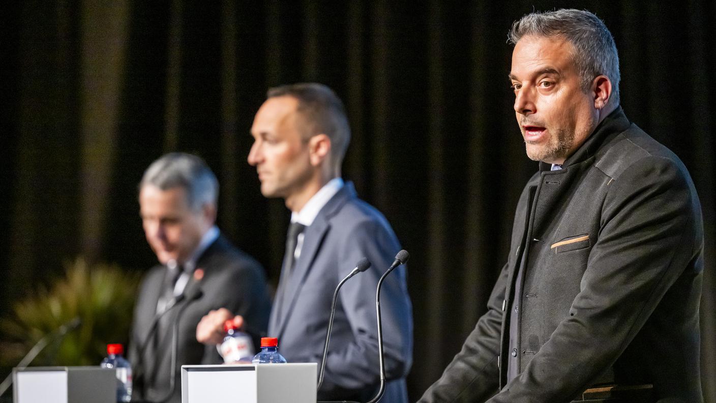 Stéphane Ganzer durante la conferenza stampa