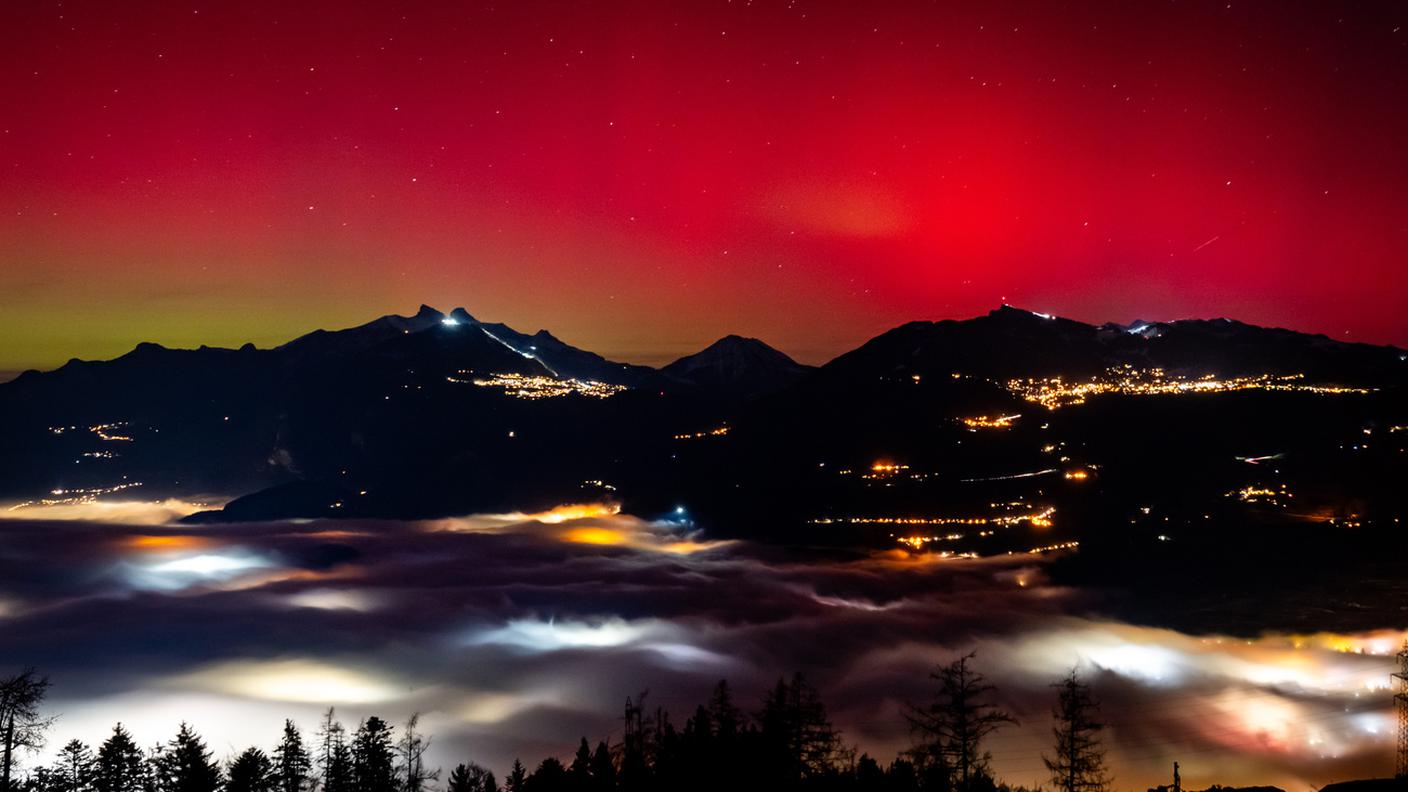 Il cielo rosso sopra Monthey