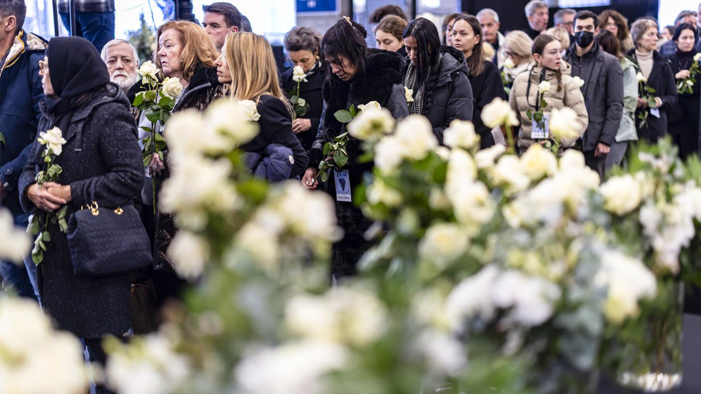 La cerimonia di commemorazione che ha avuto luogo a Martigny