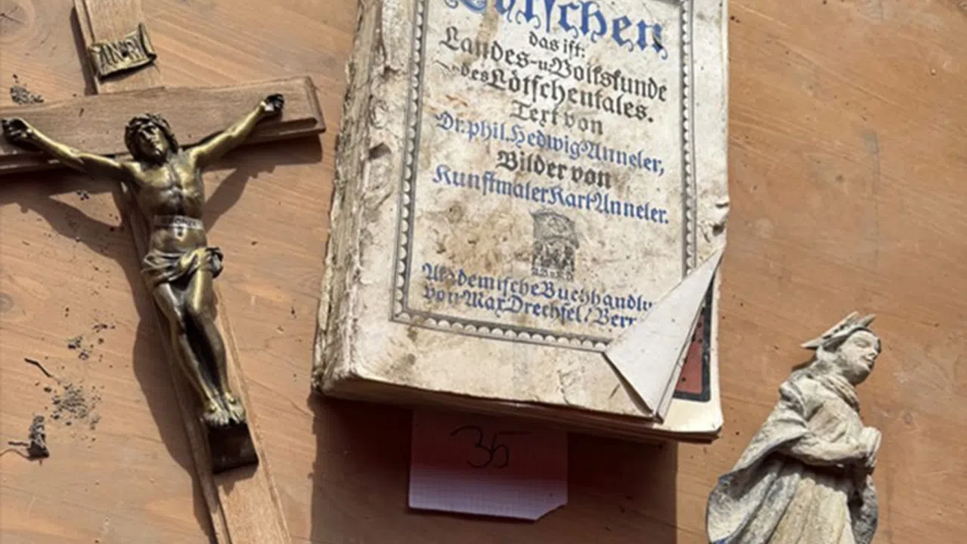 Oggetti ritrovati a Blatten