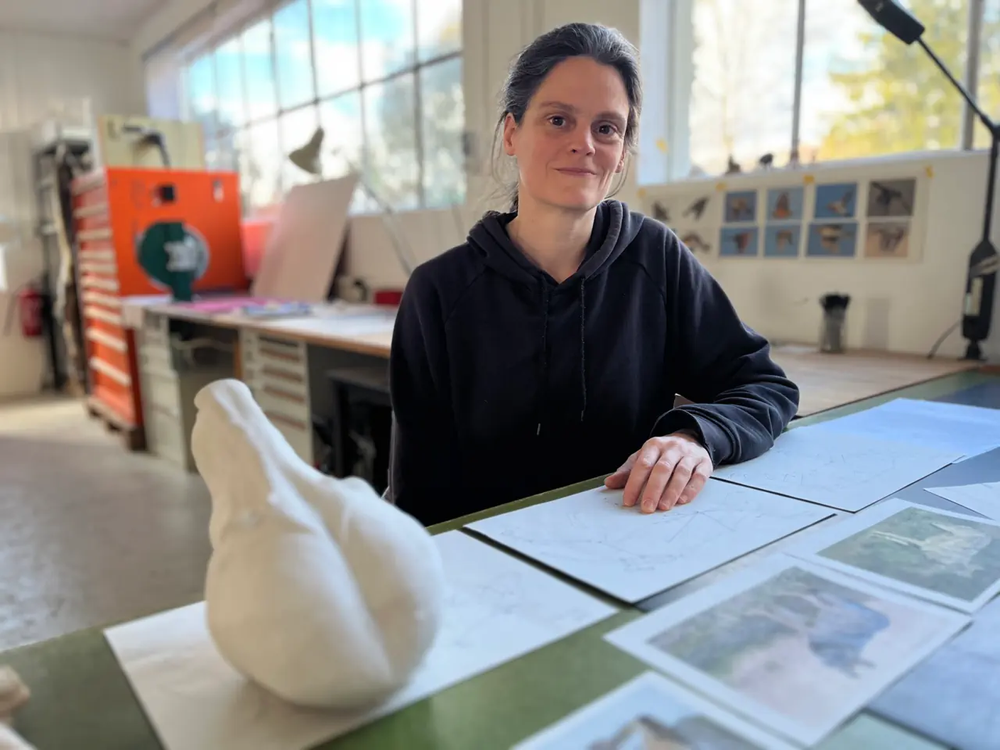 La tassidermista Sabrina Beutler