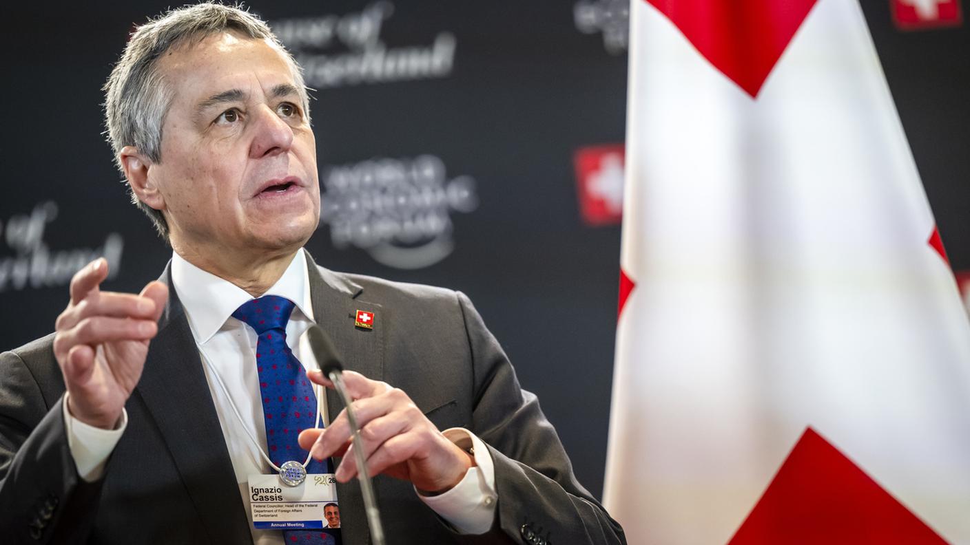 A Davos Cassis aveva annunciato visite a Kiev, Mosca e Washington