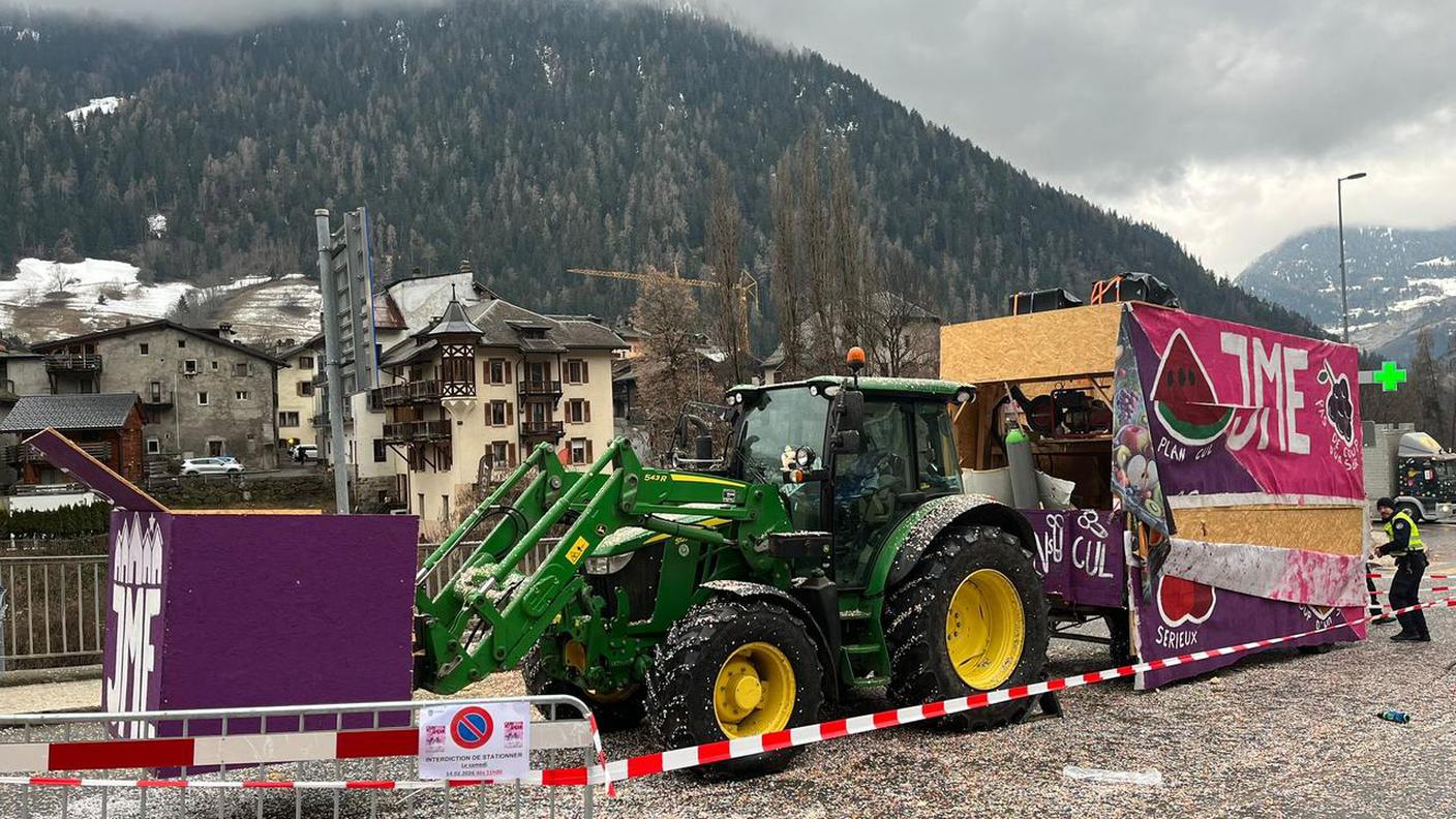 Il carro sul quale ha avuto luogo l'incidente