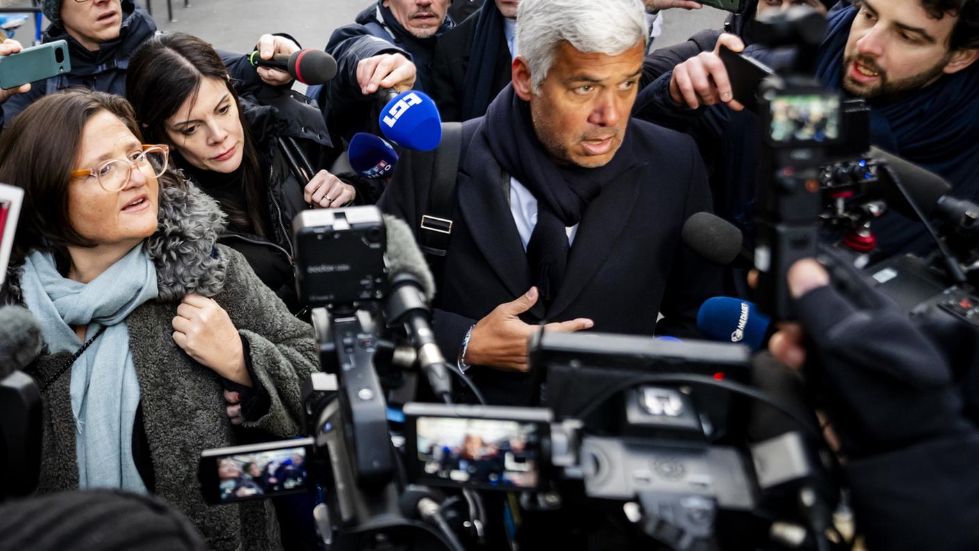 Jessica Moretti con i suoi avvocati Yaël Hayat e Nicola Meier