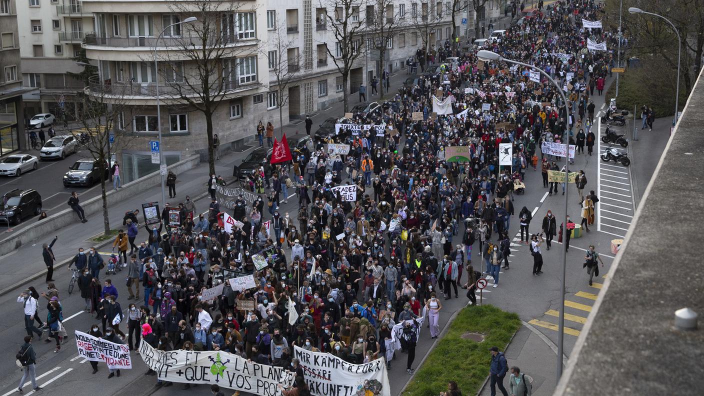 La manifestazione di Losanna