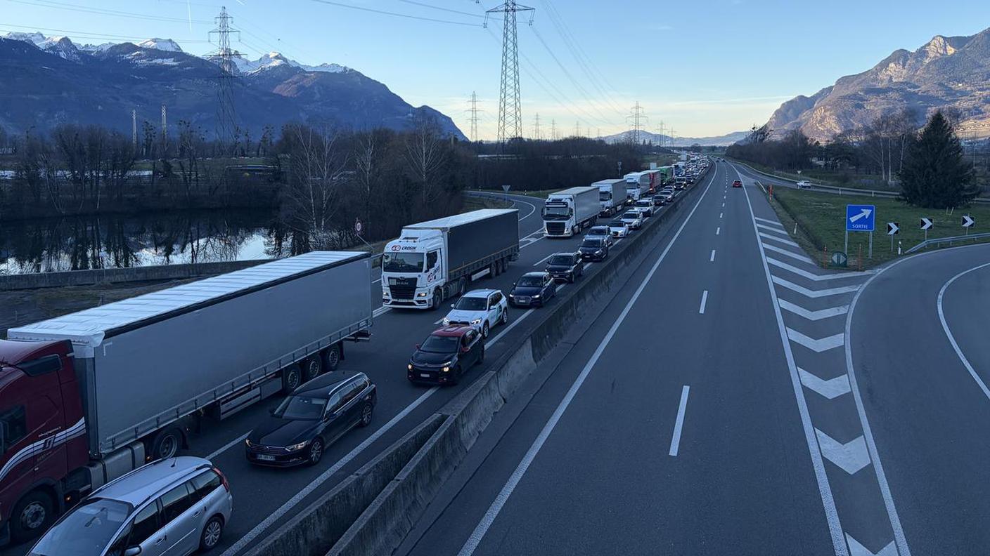 L'autostrada A9 questo pomeriggio