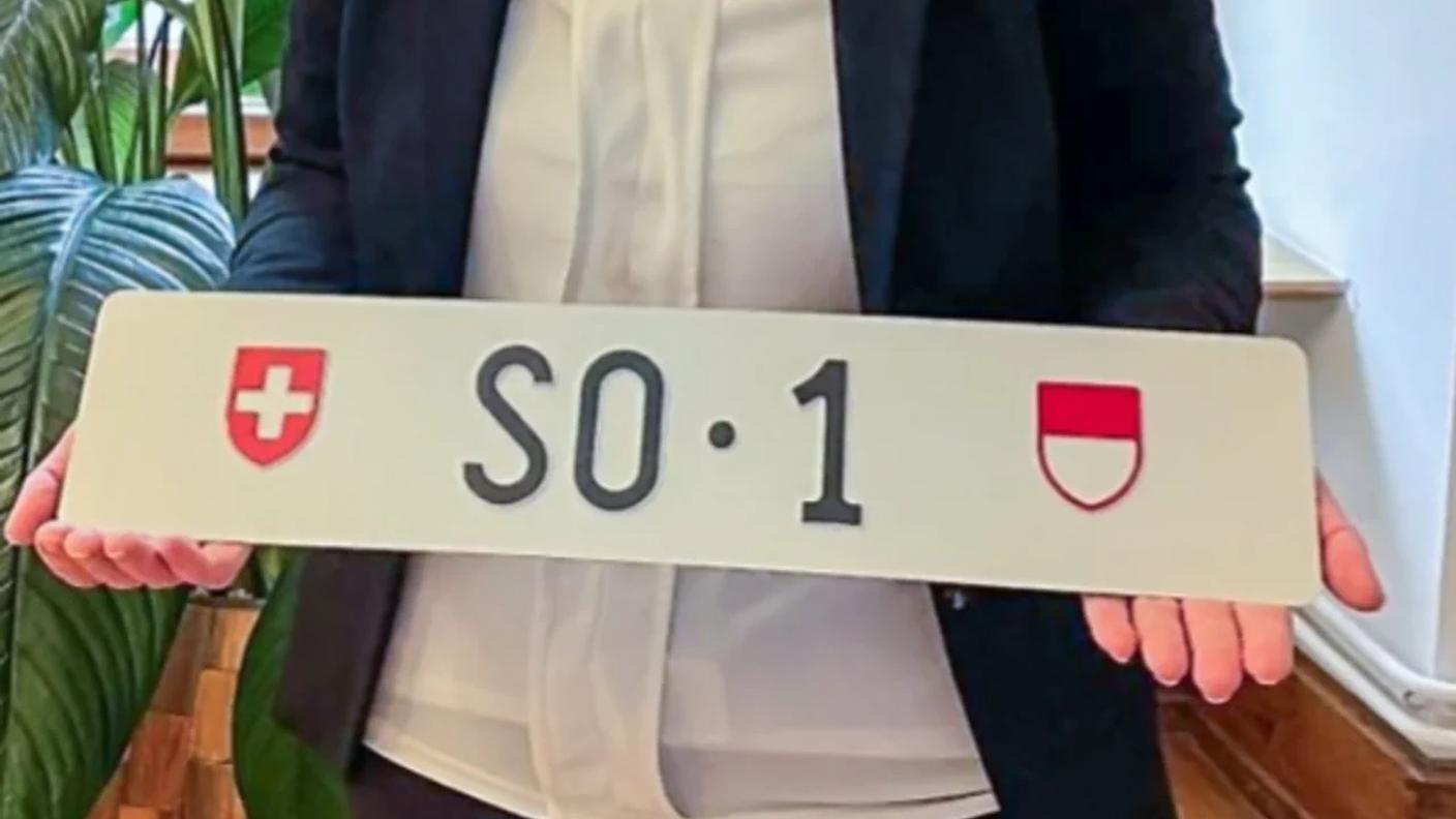 La targa conquistata per 390'000 franchi