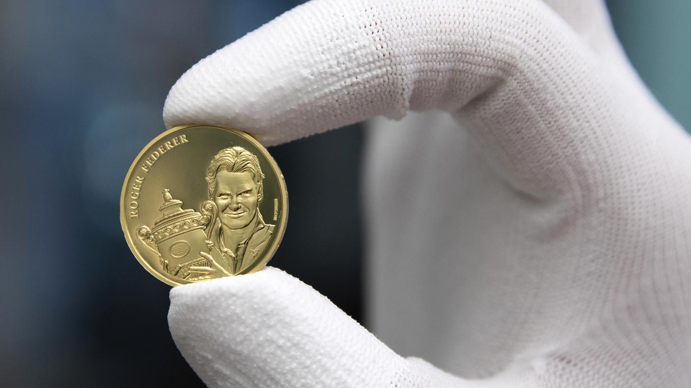 La moneta dedicata a Roger Federer