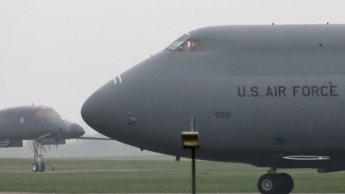 Un aereo da trasporto dell'esercito statunitense