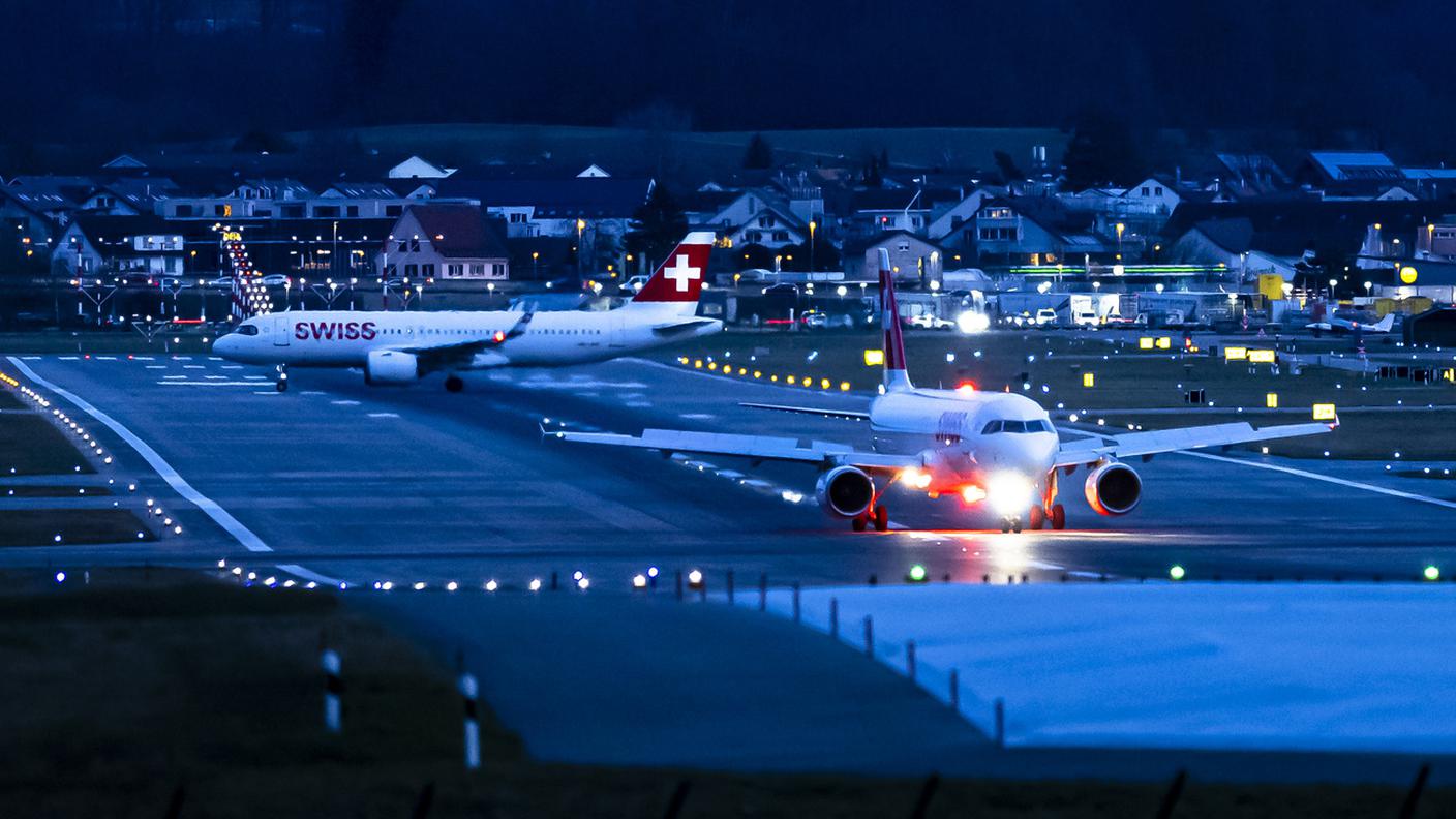 Velivoli Swiss all'aeroporto di Zurigo