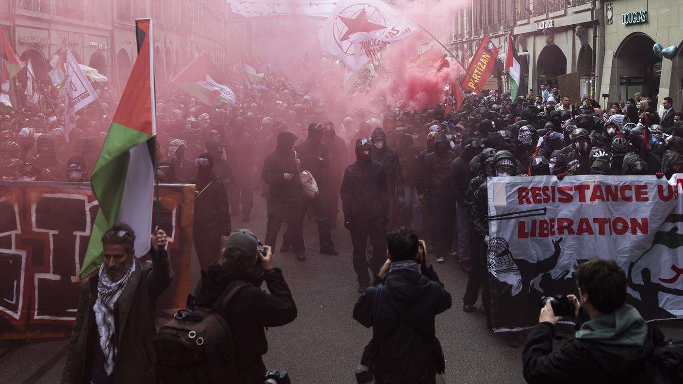 La manifestazione non autorizzata che si è tenuta l'11 ottobre 2025 a Berna