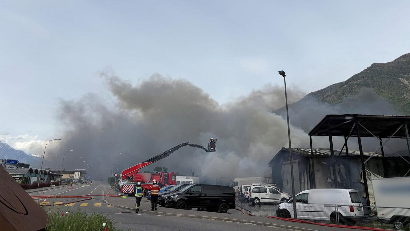 L'incendio a Saxon è stato domato