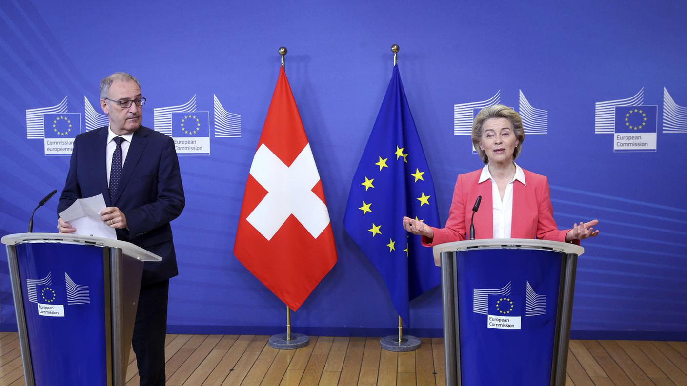 Guy Parmelin e Ursula Von der Leyen