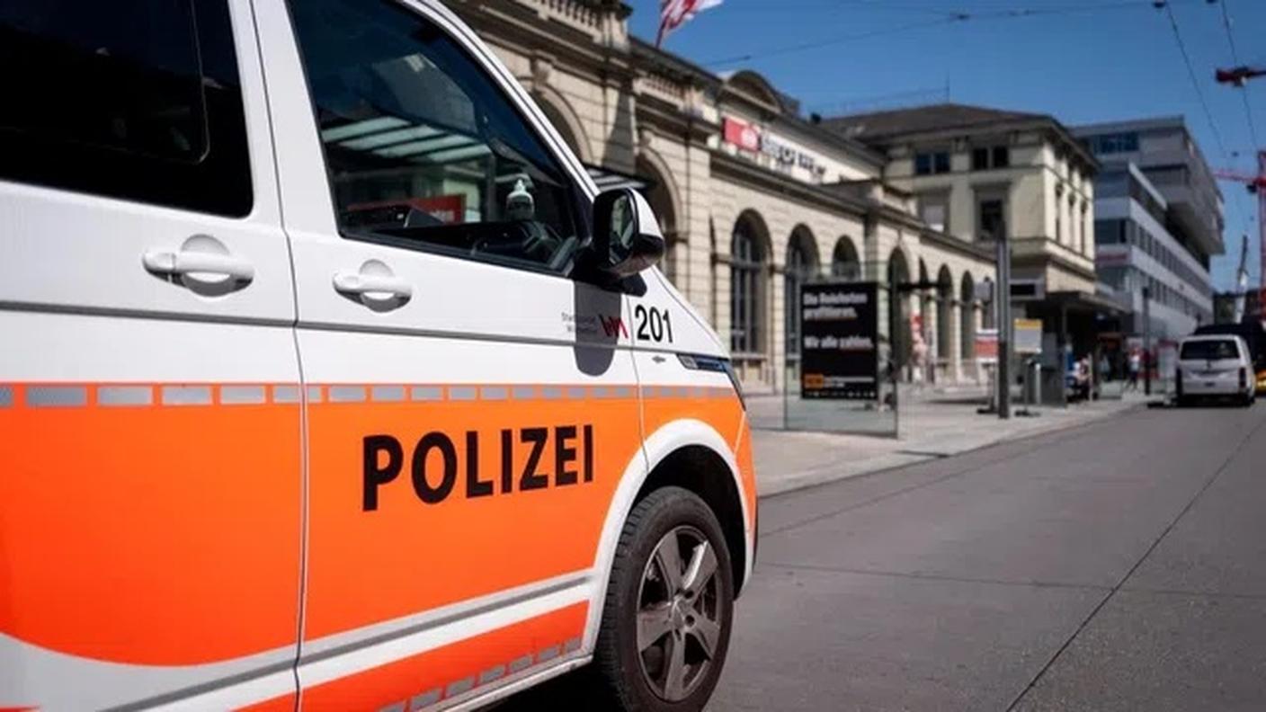 La polizia alla stazione di Winterthur