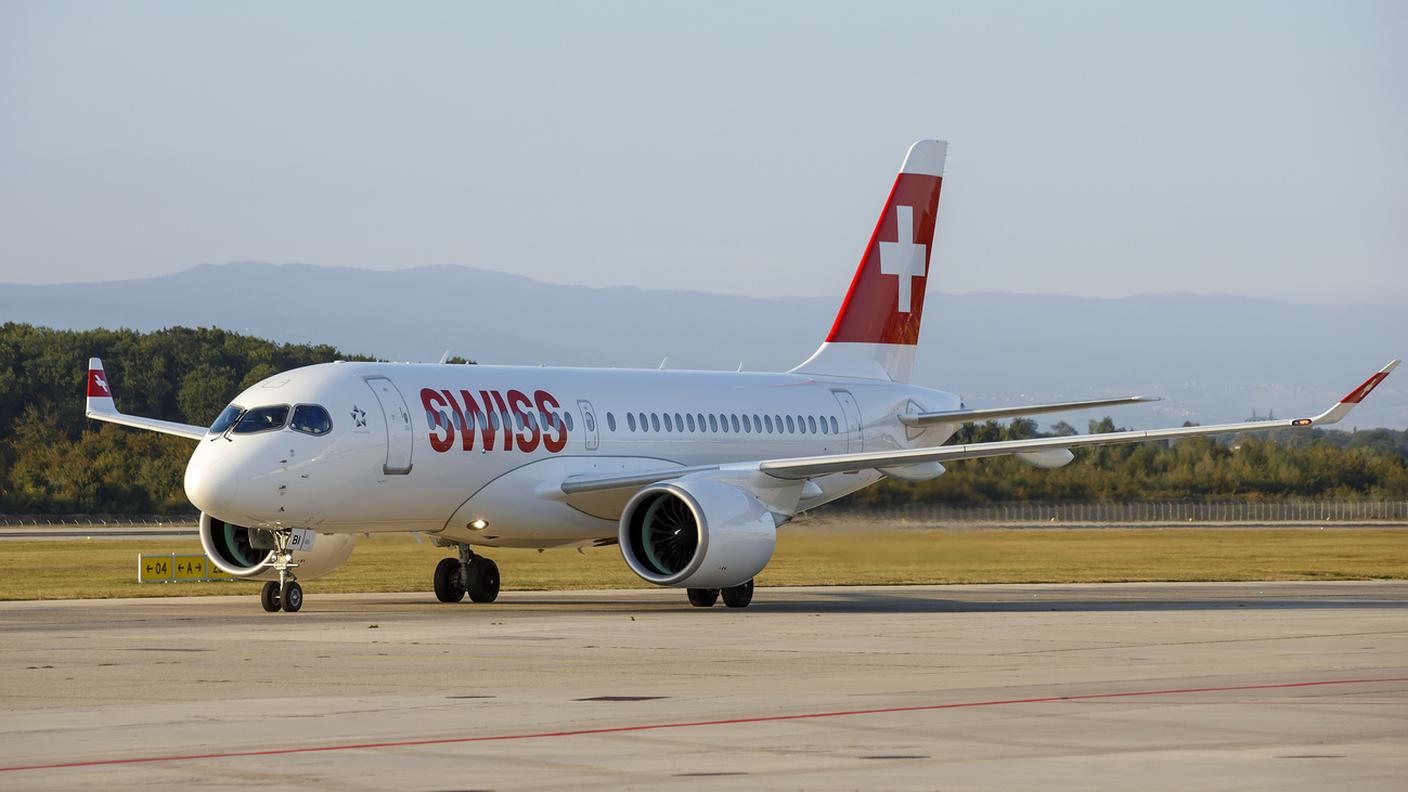 Uno degli A220-100 a cui Swiss ha deciso di rinunciare