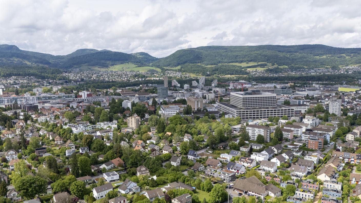 Una veduta panoramica di Aarau