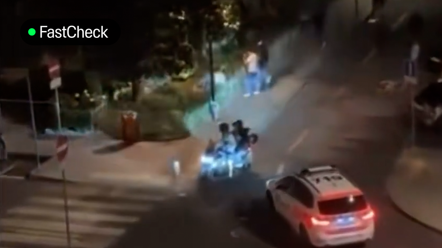 Uno screenshot tratto da un video dell'accaduto