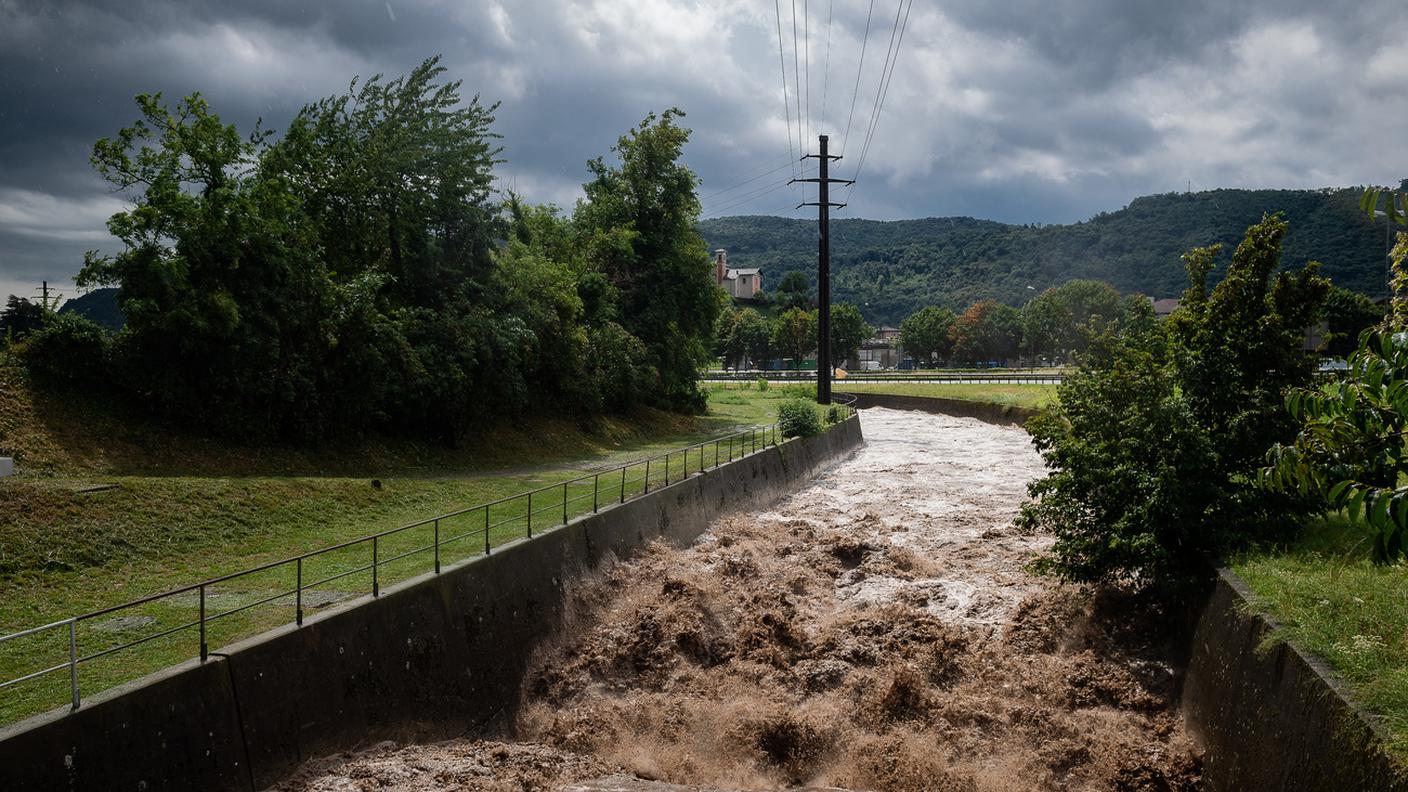 Le nuove precipitazioni sono andate ad ingrossare laghi e corsi d'acqua, come la Breggia