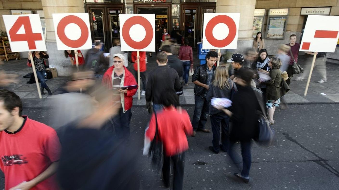 L'ammontare del salario minimo proposto dall'iniziativa in votazione in 18 di maggio