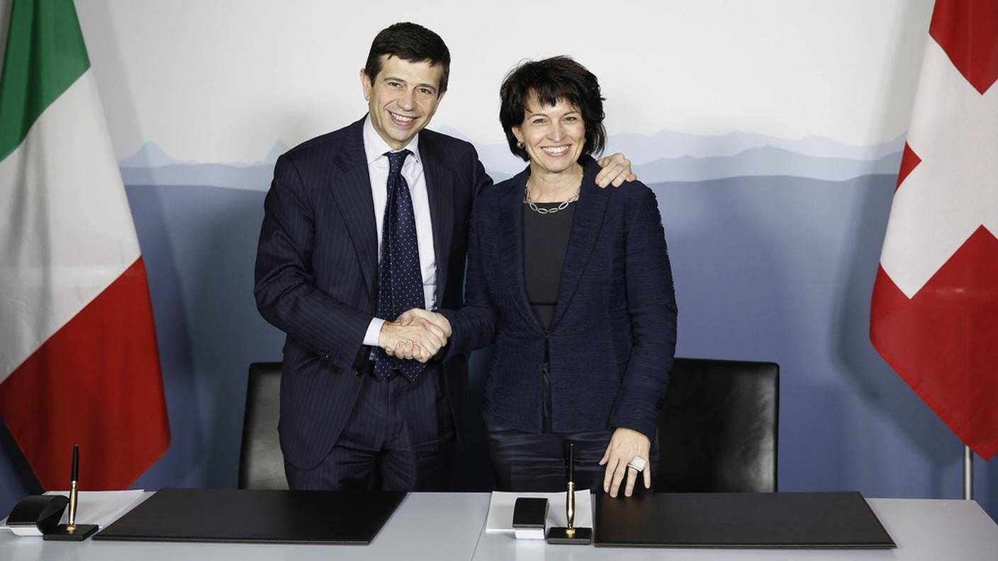 Lupi e Leuthard dopo la firma