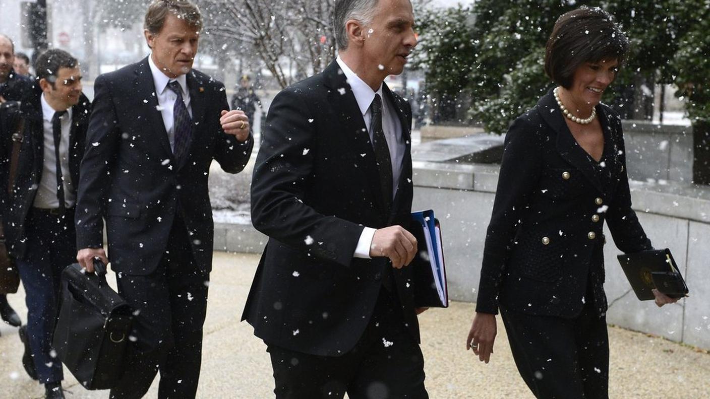 Burkhalter, presidente della Confederazione e dell'OSCE, a Capitol Hill